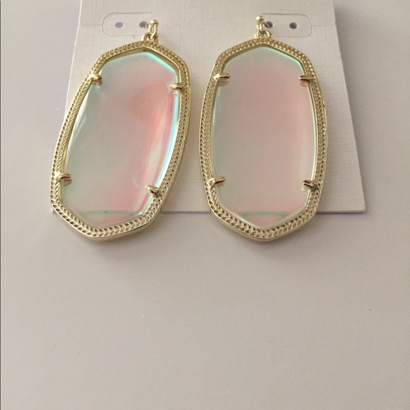 Kendra Scott Gold Iridescent Danielle Earrings - Picture 6 of 8